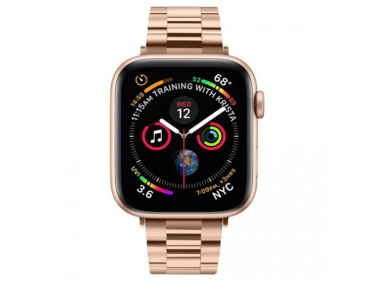 Spigen Modern Fit remienok pre - Apple Watch 1/2/3/4/5/6/7/8/SE/SE 2 (38/40/41 mm) - Ružovo zlatá