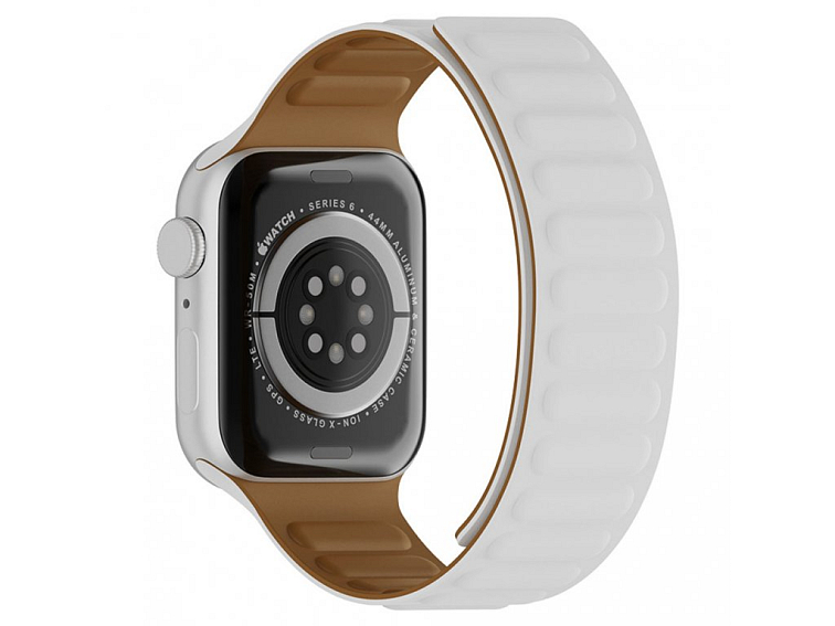 Techsuit Remienok na hodinky (W035) - Apple Watch 1/2/3/4/5/6/7/8/SE/SE 2 (38/40/41 mm) - Biely