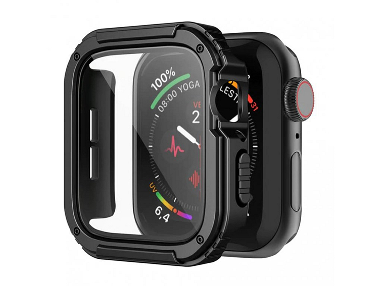 Lito Puzdro Watch Armor 360 + ochrana displeja - Apple Watch 1 / 2 / 3 (38 mm) - Čierne