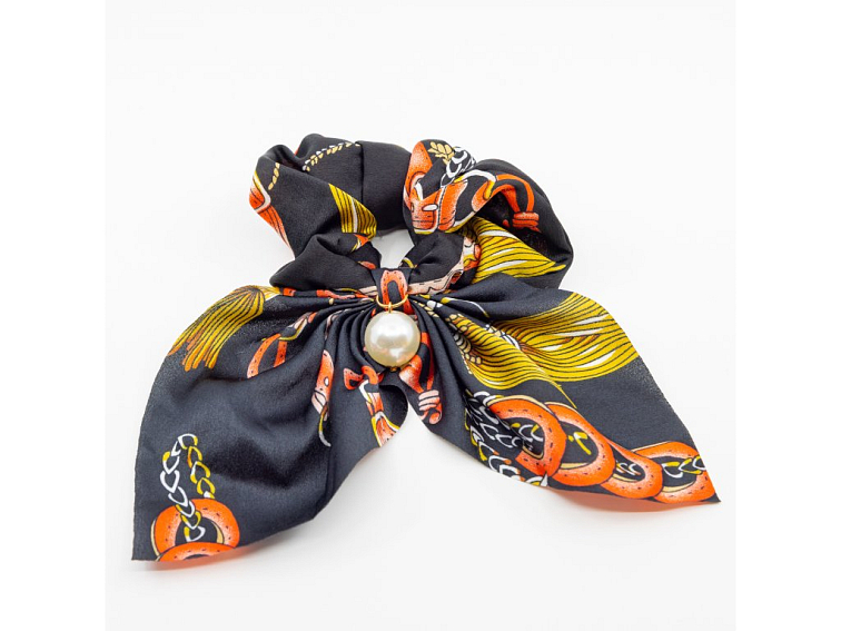 Girly Gumička Bow čierno-červená