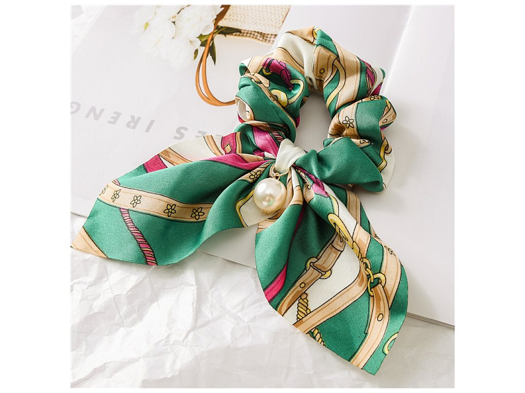 Girly Gumička Bow zelená