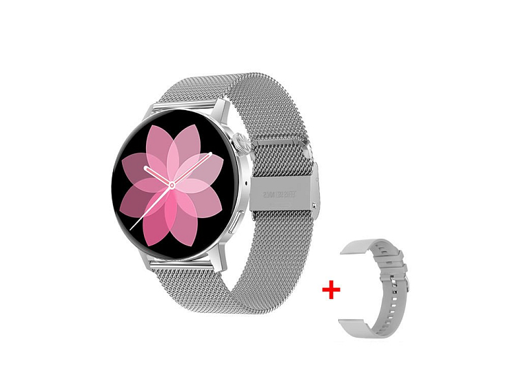 Smart hodinky ES055 - NFC, GPS, športové funkcie + remienok naviac