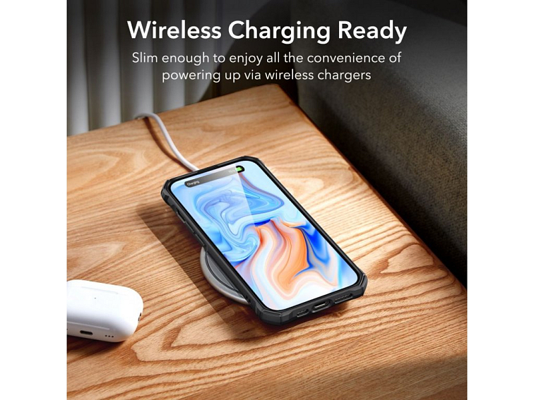 ESR Air Armor kryt na telefón - iPhone 15 - transparentná