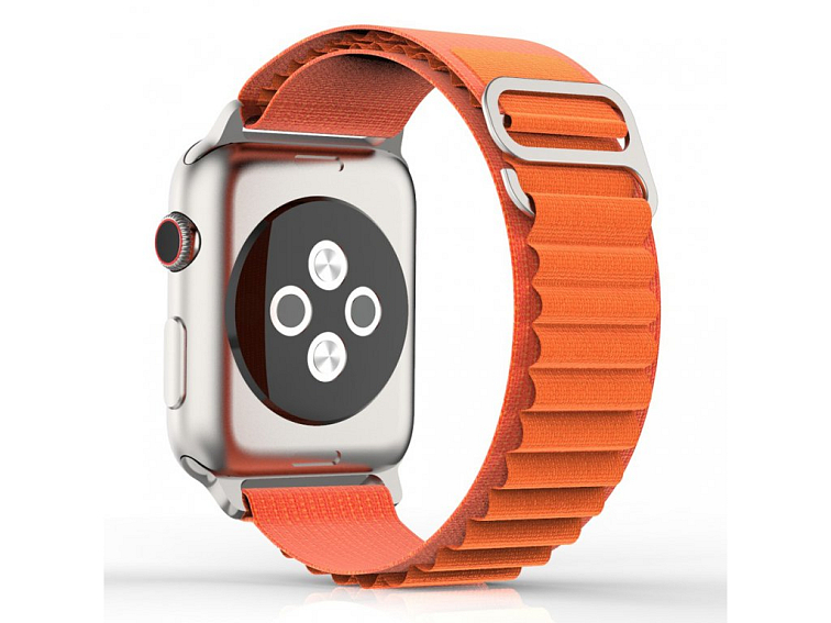 Techsuit Remienok na hodinky (W037) - Apple Watch 1/2/3/4/5/6/7/8/SE/SE 2 (38/40/41 mm) - oranžový