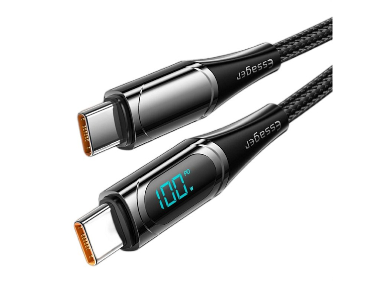 USB Type C - C TURBO 100W 5A rýchlonabíjací + data LED kábel 1M/2M