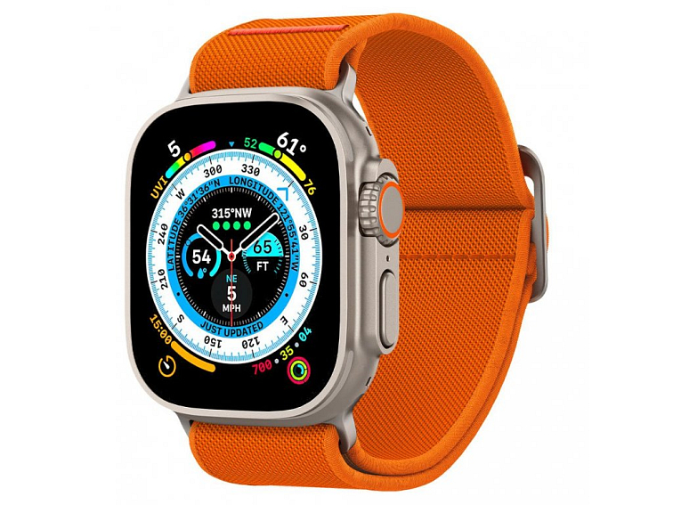 Spigen Fit Lite Ultra remienok pre - Apple Watch 1/2/3/4/5/6/7/8/SE/SE 2/Ultra (42/44/45/49 mm) - oranžová