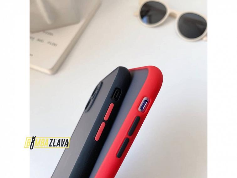 Kvalitný TPU obal matný pre iPhone - čierny