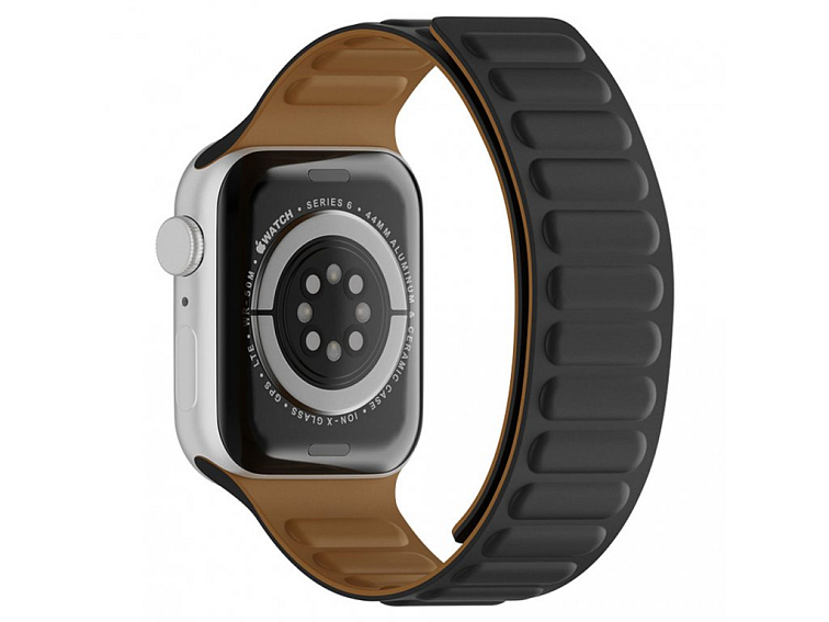 Techsuit Remienok na hodinky (W035) - Apple Watch 1/2/3/4/5/6/7/8/SE/SE 2 (38/40/41 mm) - čierny