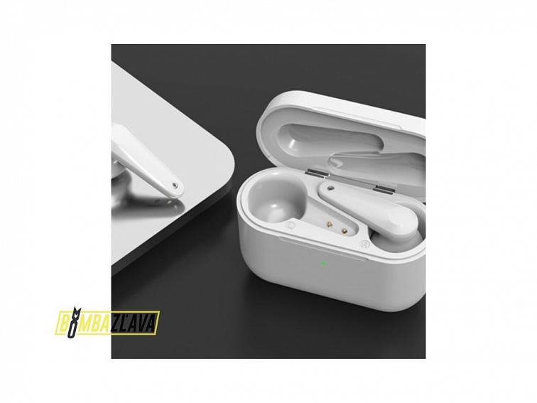 Bezdrôtové slúchadlá s HD zvukom XY-8 - klavírny lak TOP biele