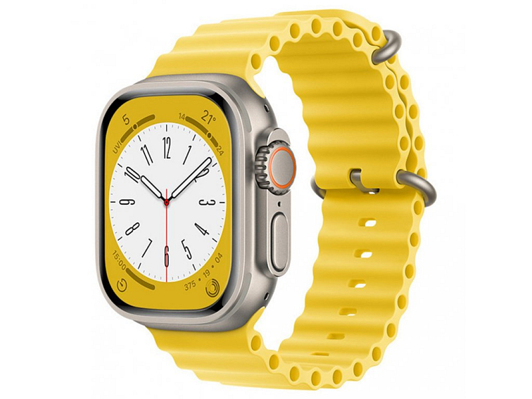 Techsuit Remienok (W038) - Apple Watch 1/2/3/4/5/6/7/8/SE/SE 2/Ultra (42/44/45/49mm) - Yellow