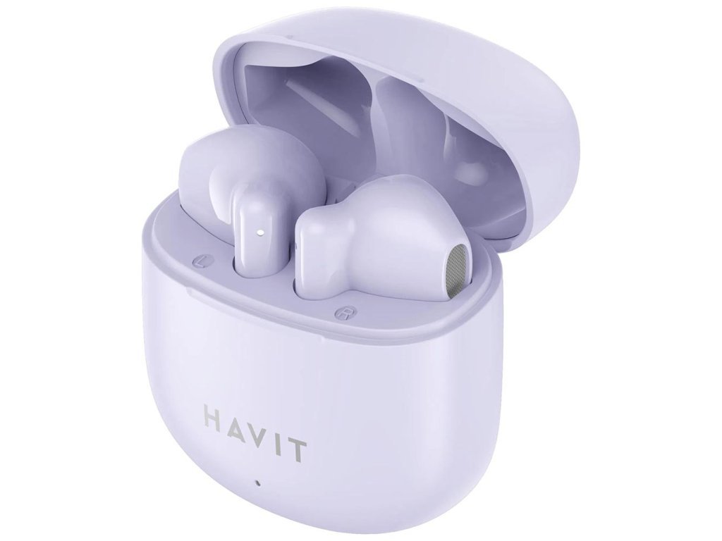 Havit - Wireless Earbuds (TW976) - with Microphone, Bluetooth 5.3, True Wireless Stereo, Type-C, 300mAh - Purple