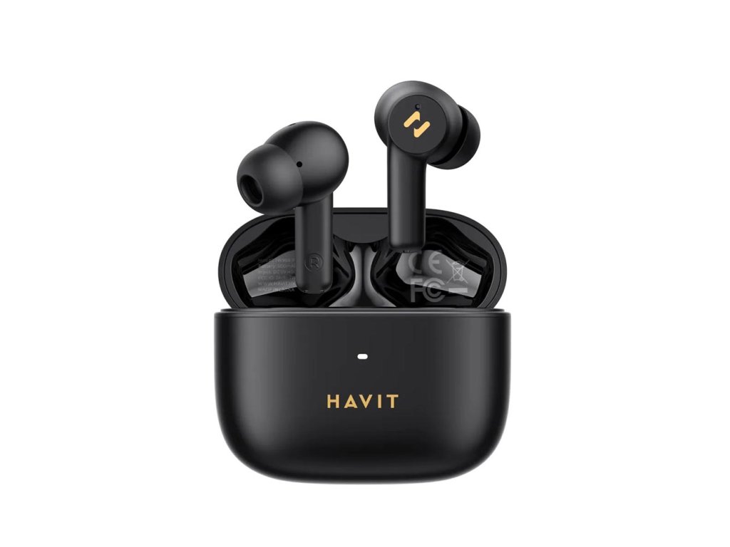 Havit - Wireless Earbuds (TW958 Pro) - Bluetooth 5.3, with Microphone, TWS, ANC Type-C, 500mAh, IPX4 Waterproof - Black