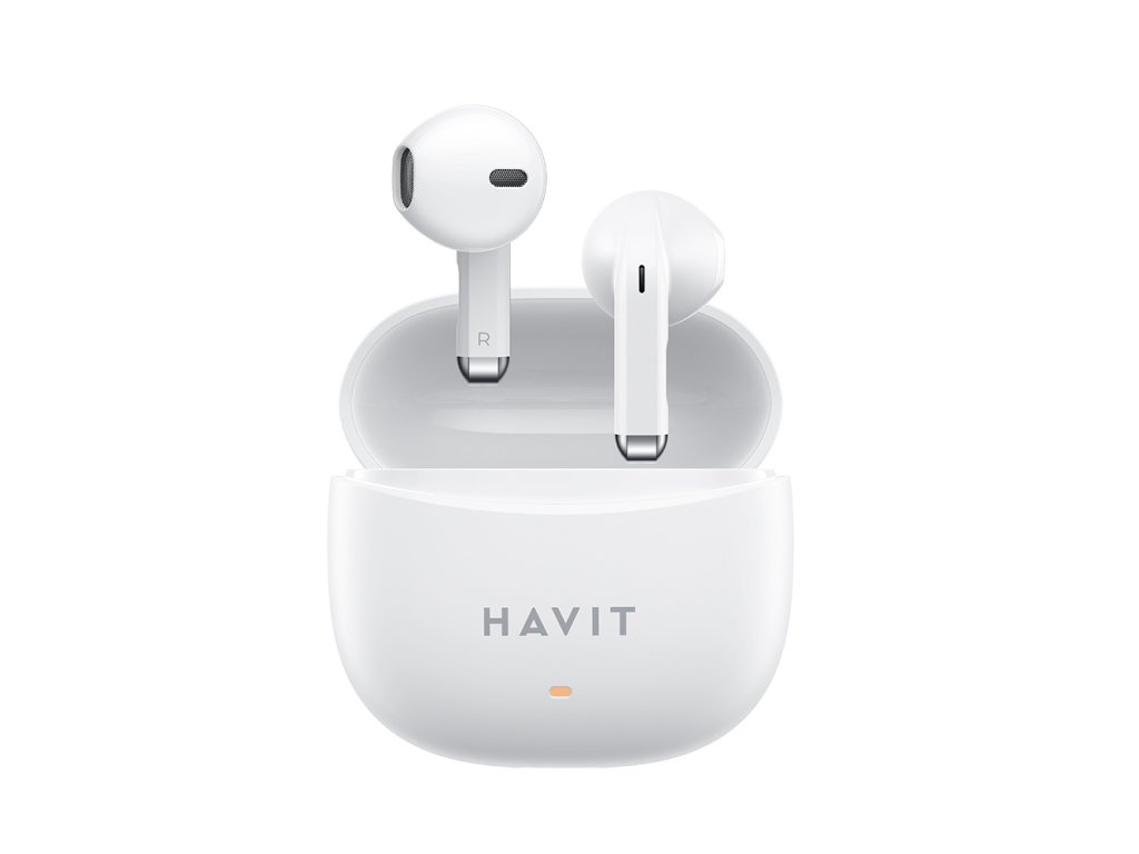 Havit - Wireless Earbuds (TW941) - with Microphone, Bluetooth 5.3, True Wireless Stereo, Type-C, 250mAh - White
