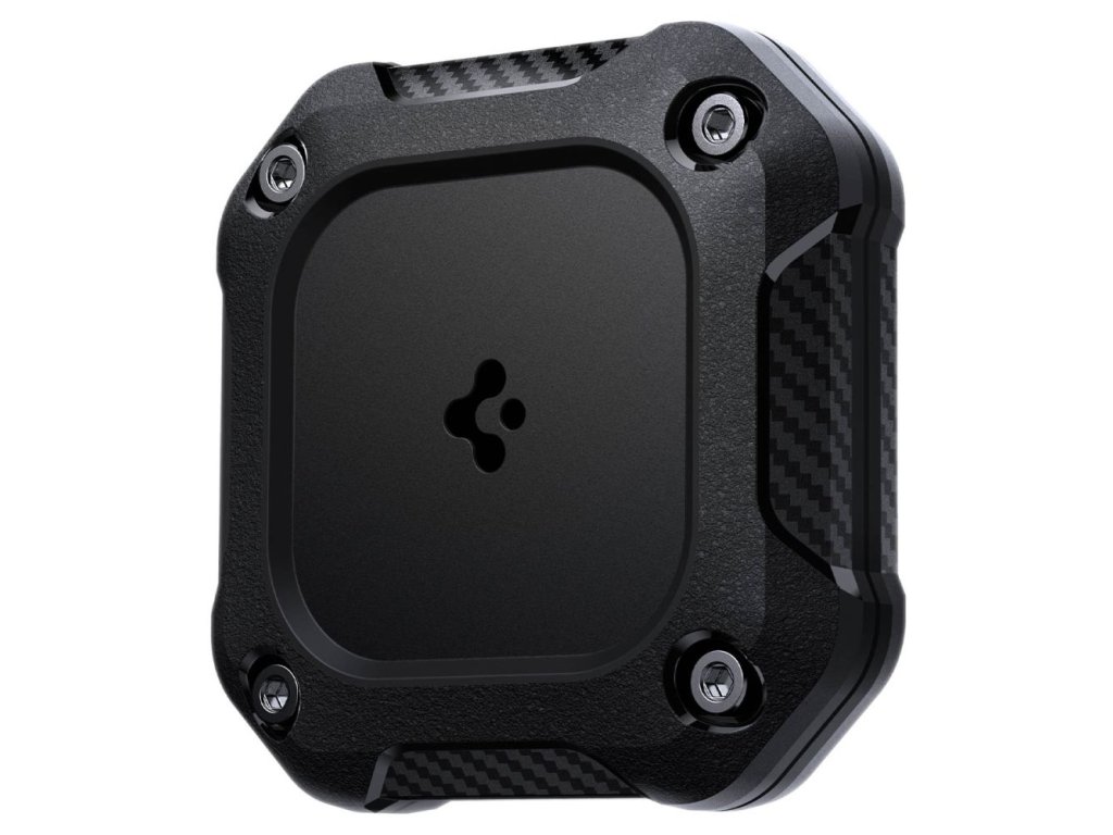 Spigen - Tough Armor Holder vodeodolný držiak pre Apple AirTag 1 / 2 s 3M lepiacou podložkou (IPX8) - čierny