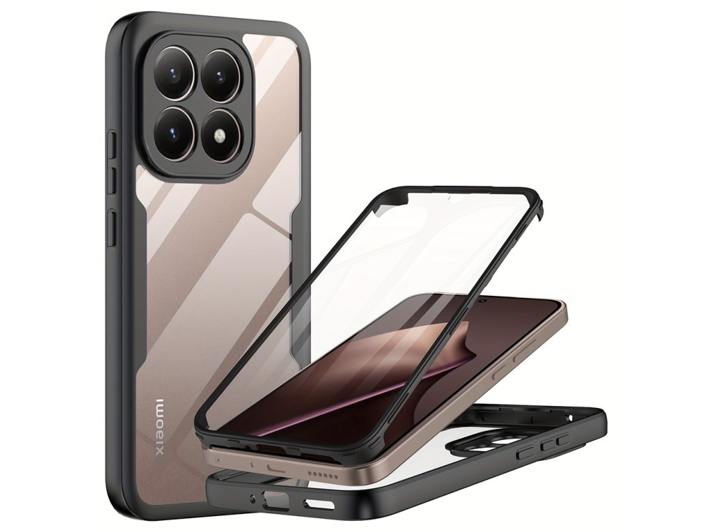 Techsuit - ColorVerse 360 Series + Screen Protector 360° kryt s ochranou displeja pre Xiaomi 15T – čierny