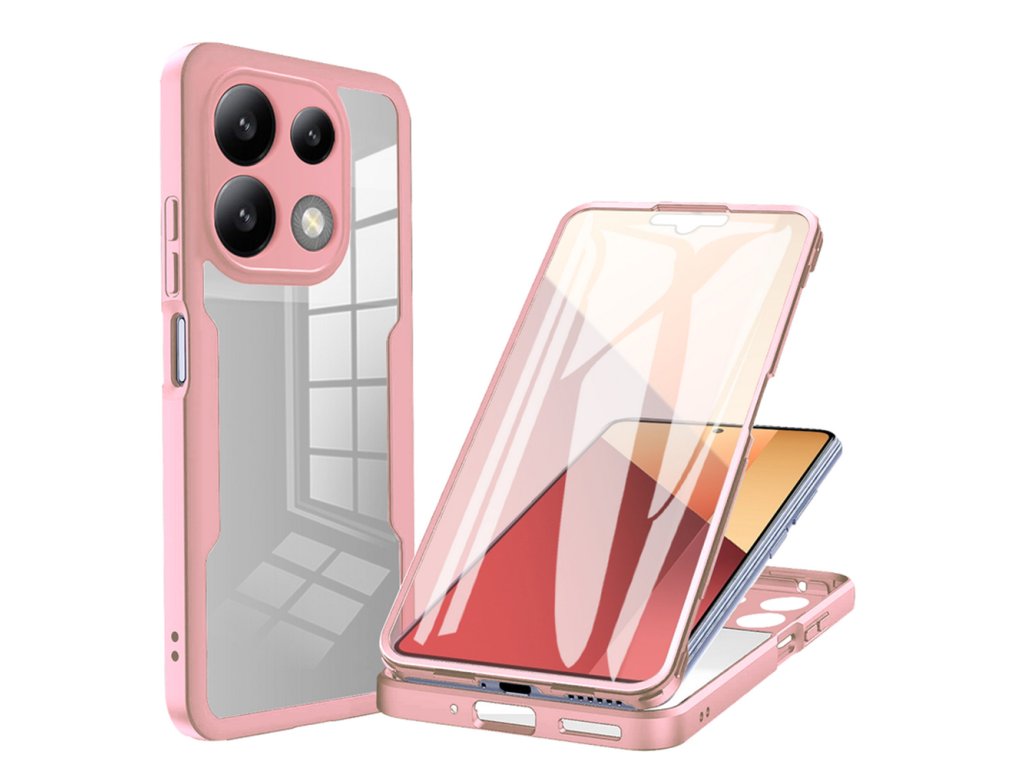 Techsuit - ColorVerse 360 Series + Screen Protector - Xiaomi Redmi Note 13 5G - Pink