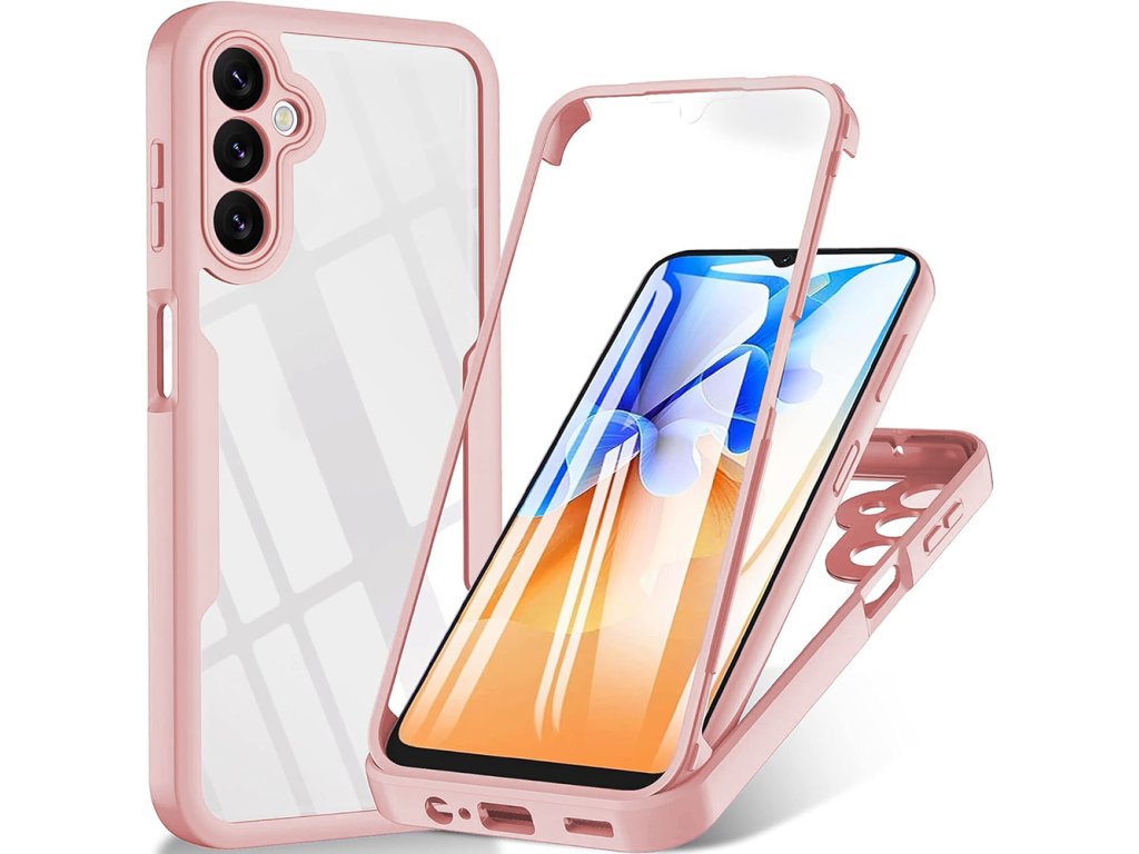 Techsuit – ColorVerse 360 Series + Screen Protector 360° ochranné puzdro s ochranou displeja pre Samsung Galaxy A16 4G / A16 5G – ružové