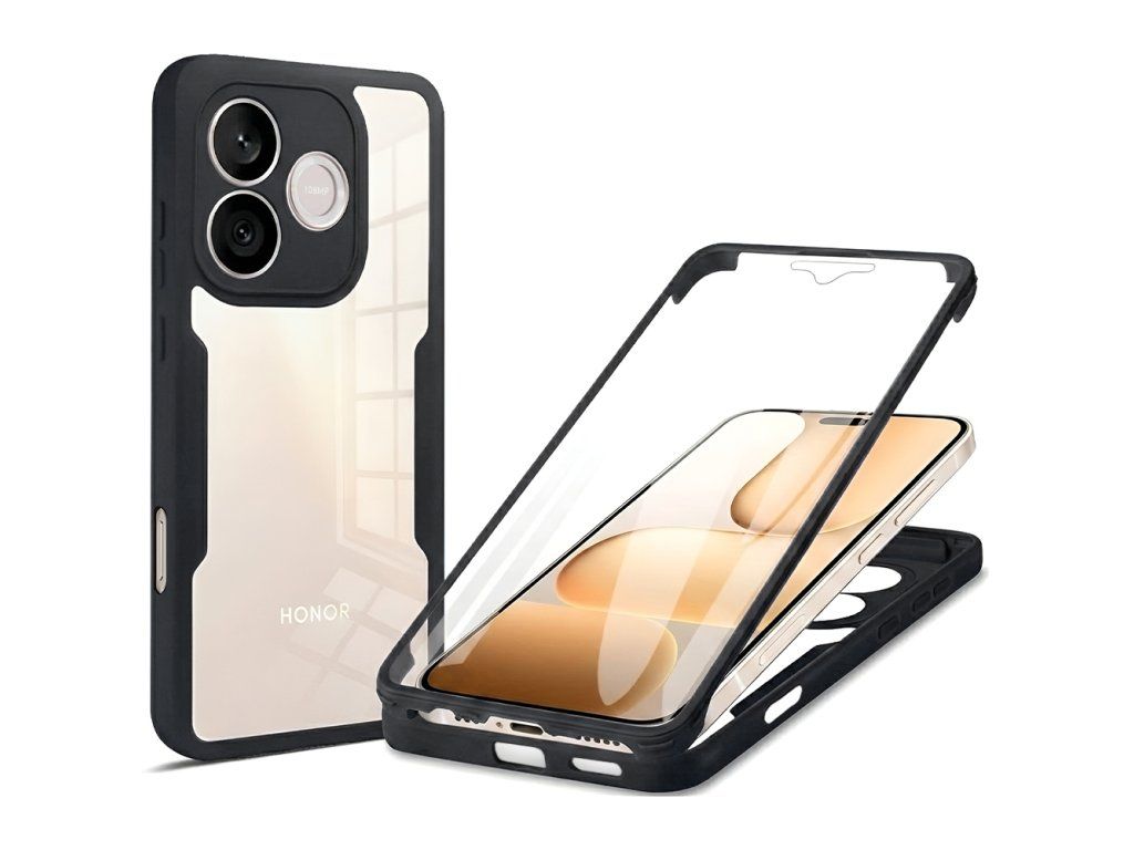 Techsuit - ColorVerse 360 Series + Screen Protector - Honor 600 Lite - Black