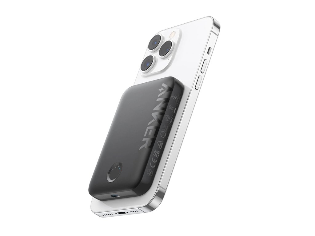 Anker Power Bank 321 (A1616G11) - MagSafe, Type-C, pre iPhone, 5000mAh - čierna