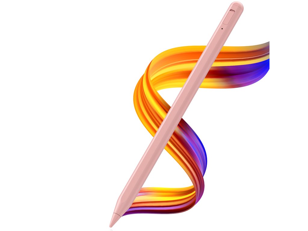 Techsuit Stylus Pero (AC10SH) pre iPad – Bluetooth, Type-C, 125mAh, Palm Rejection, Vymeniteľná Apple Nib – Vintage Ružová