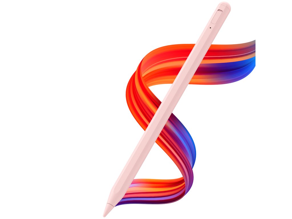 Techsuit Stylus Pero (AC10SH) pre iPad – Bluetooth, Type-C, 125mAh, Palm Rejection, Vymeniteľná Apple Nib – Snový Ružový