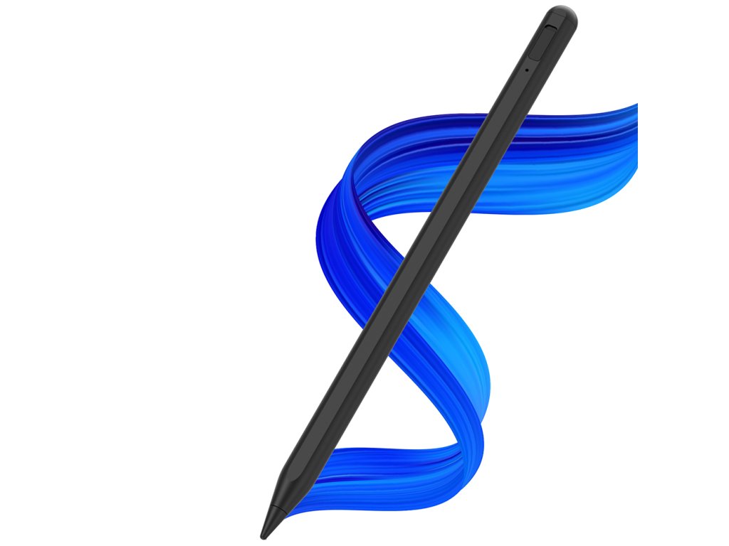 Techsuit Stylus Pero (AC10SH) pre iPad – Bluetooth, Type-C, 125mAh, Palm Rejection, Vymeniteľná Apple Nib – Čierny Diamant