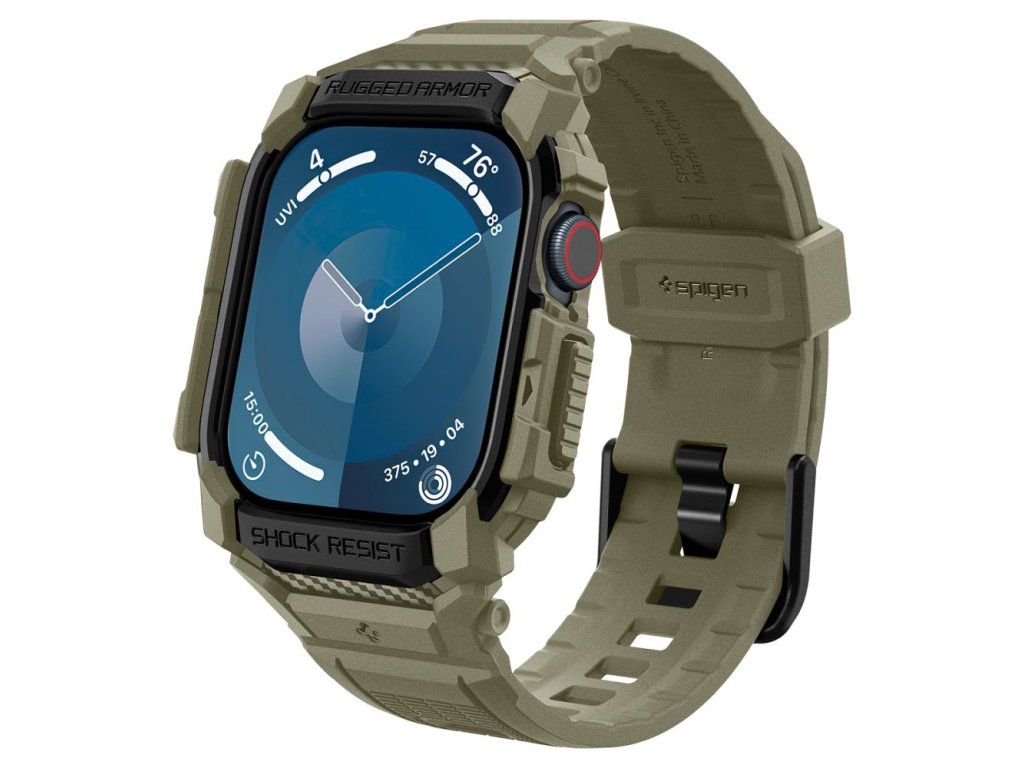 Spigen Rugged Armor Pro puzdro pre Apple Watch 10 (46 mm) – vintage kaki (Vintage Khaki)