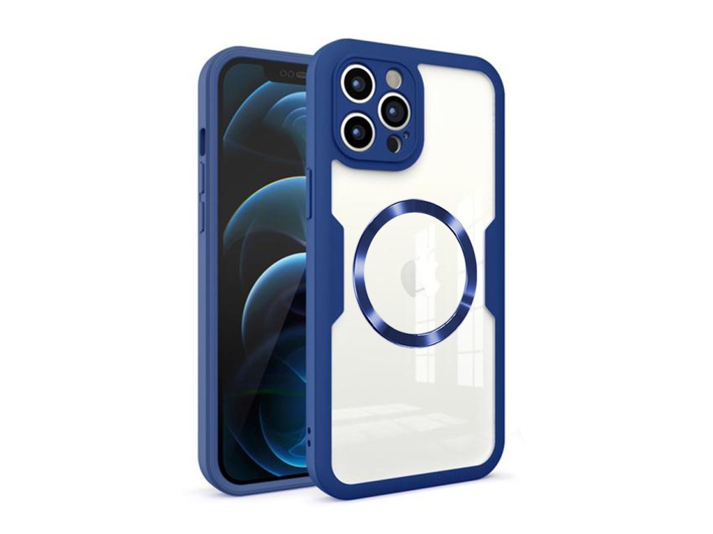 Techsuit ColorVerse 360 MagSafe Series + Screen Protector – 360° ochranný kryt s MagSafe a ochrannou fóliou – iPhone 12 Pro Max – modrý