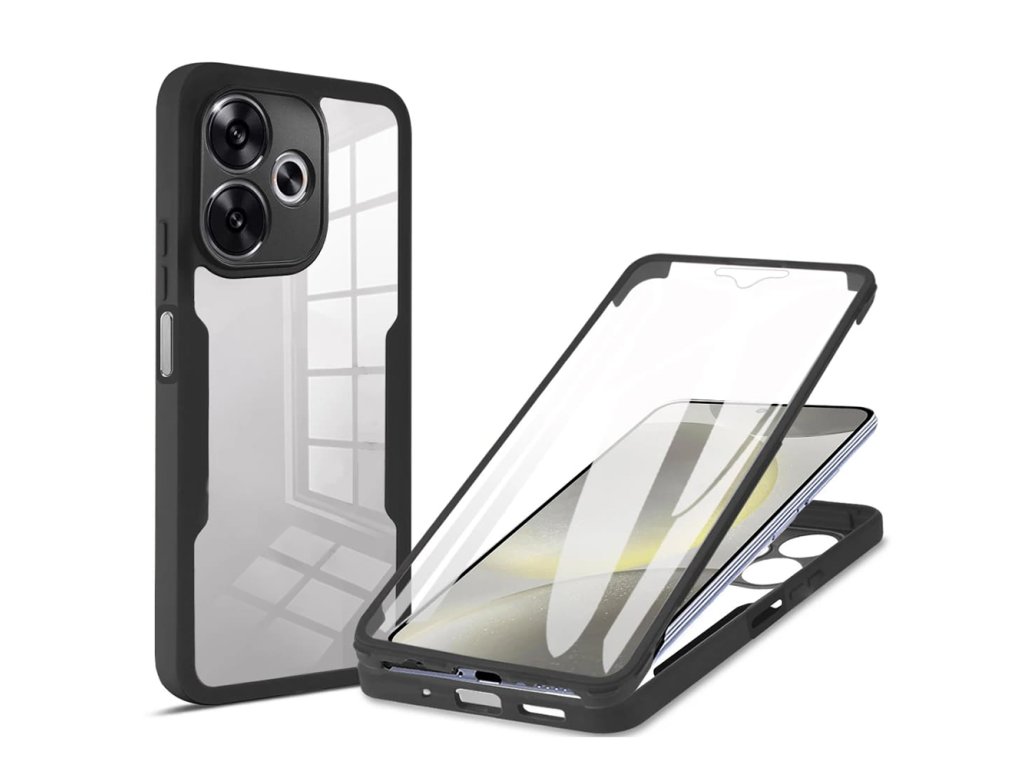 Techsuit ColorVerse 360 Series + Screen Protector 360° obal so sklom pre Xiaomi Poco F6 – čierne