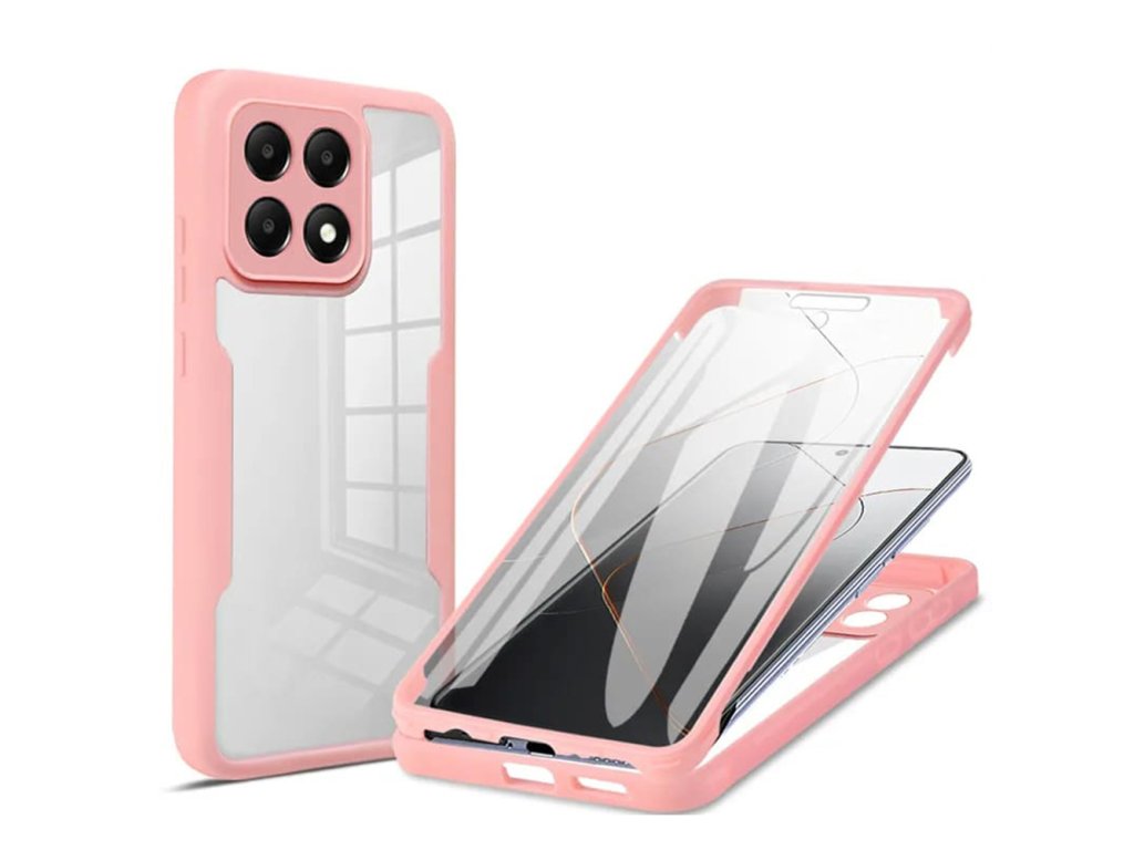 Techsuit ColorVerse 360 Series + Screen Protector 360° obal so sklom pre Xiaomi Poco F6 Pro – ružové