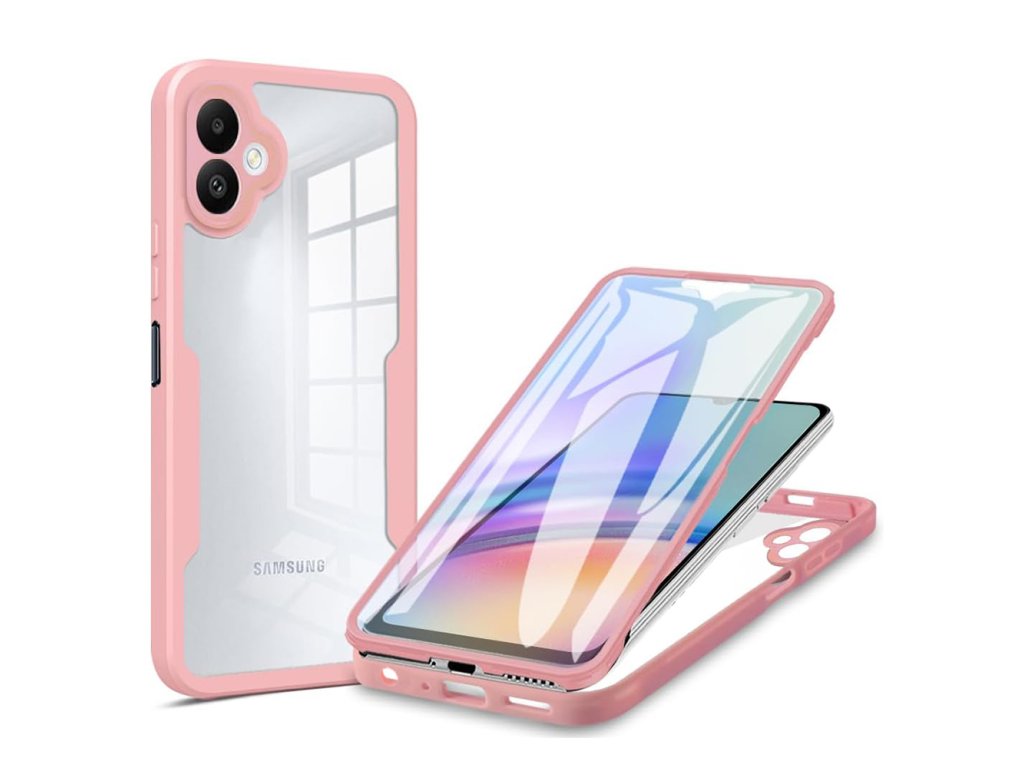Techsuit ColorVerse 360 Series + Screen Protector 360° obal so sklom pre Samsung Galaxy A05 – ružové