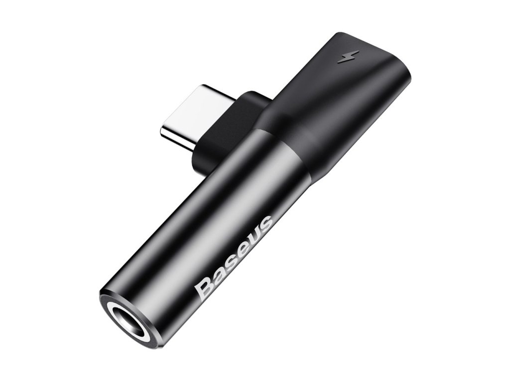 Baseus - Audio Adapter L41 (CATL41-01/A10229300117-Z1) - Type-C to Type-C, Jack 3.5 mm - Black