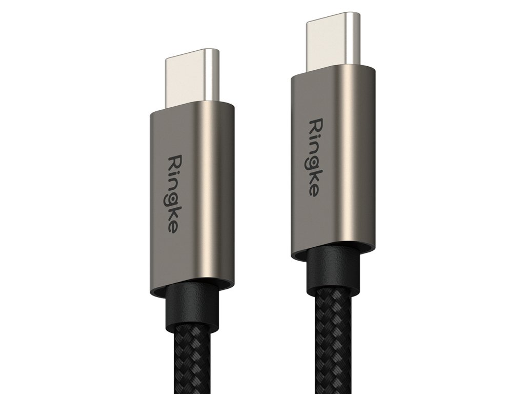 Ringke - Data Cable - Type-C to Type-C, 60W, 2m - Black