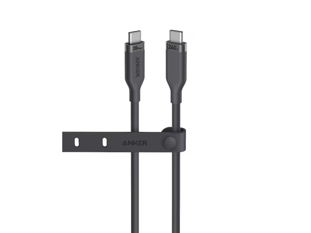 Anker - Video Data Cable USB 4 Gen 2 (A80N1H11) - Type-C to Type-C, 20Gbps, 4K UHD Display, 240W, 0.9m - Black