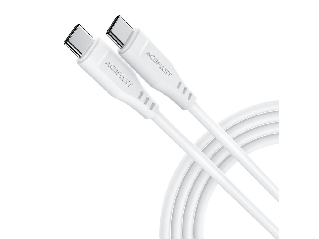 Acefast - Data Cable (C3-03) - Type-C to Type-C, 60W, 3A, 480Mb/s, High-Speed Charging, 1.2m - White