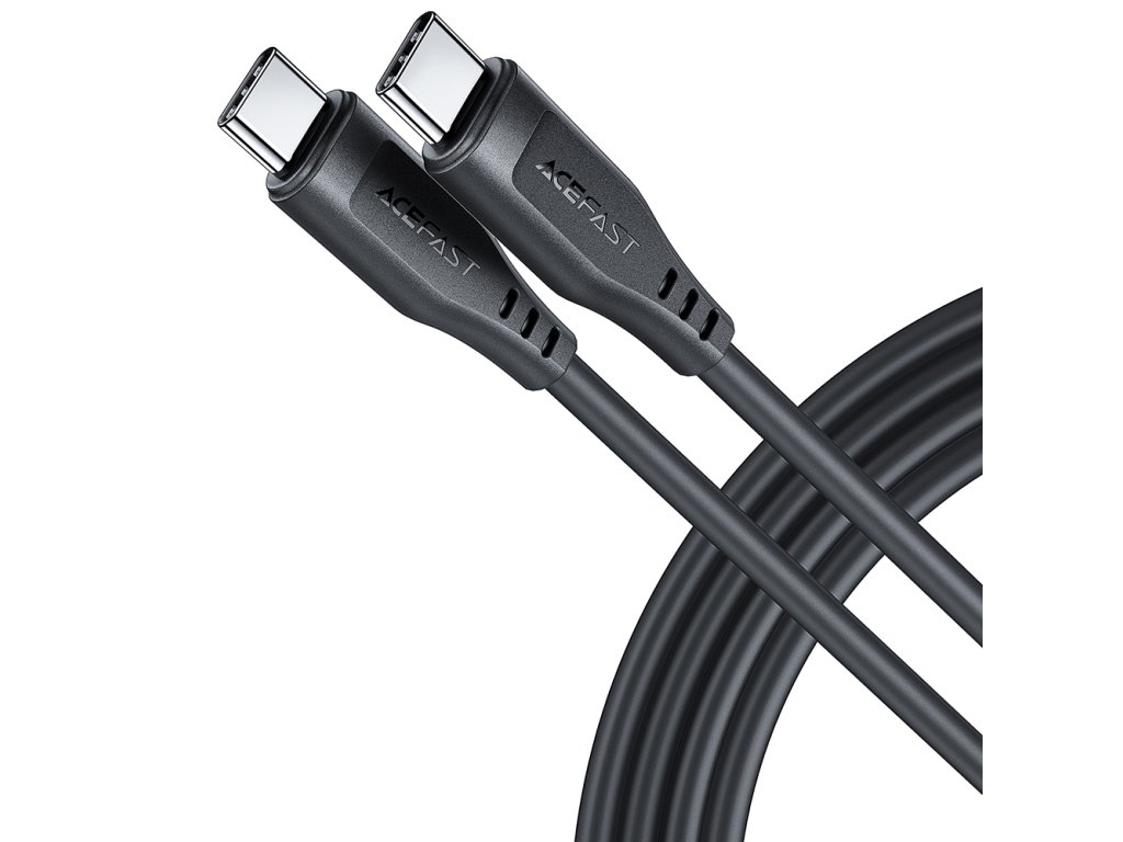 Acefast - Data Cable (C3-03) - Type-C to Type-C, 60W, 3A, 480Mb/s, Fast Charging, 1.2m - Black