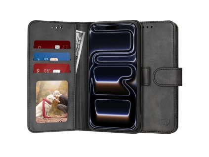 Techsuit - Diary Book ochranný obal na iPhone 17 Pro - čierny