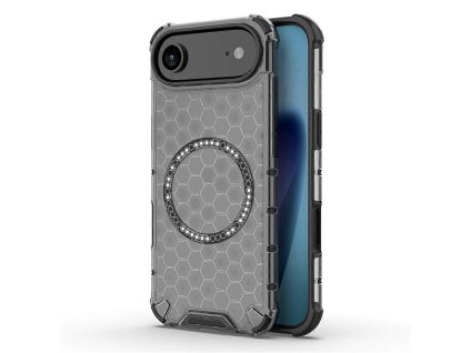 Techsuit - HoneyComb Shield MagSafe ochranný obal na iPhone 17 Air - čierny