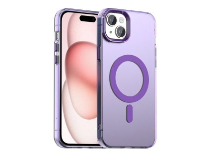 Techsuit - CandyCase MagSafe ochranný obal na iPhone 15 - fialové