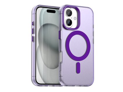 Techsuit - CandyCase MagSafe ochranný obal na iPhone 16 - fialové