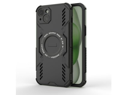 Techsuit - ArmorMag ochranný obal na iPhone 15 - čierne