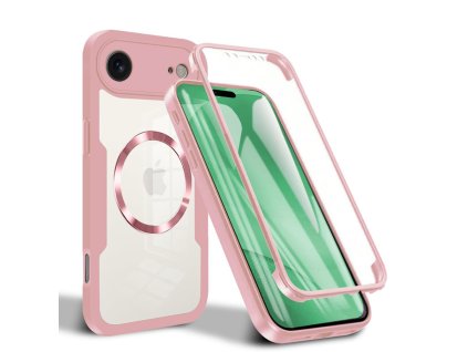 Techsuit - ColorVerse 360 MagSafe obal + ochrana displeja na iPhone 17 Air - ružový