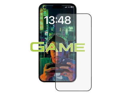 ANANK - 2.5D Anti-fingerprint ochranné sklo pre iPhone 14 Pro - čierna