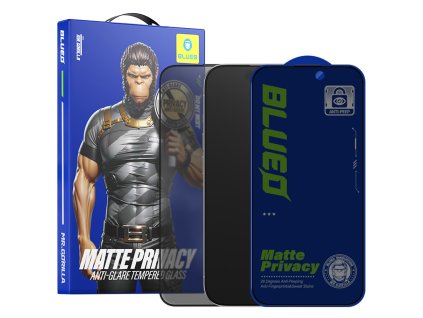 Blueo - Anti-Peep Privacy ochranné sklo pre iPhone 15 Pro - matná čierna