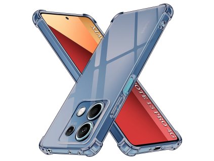 Techsuit - Shockproof Clear Silicone ochranný obal na Xiaomi Redmi Note 13 Pro 4G / Poco M6 Pro 4G – dymovo čierny