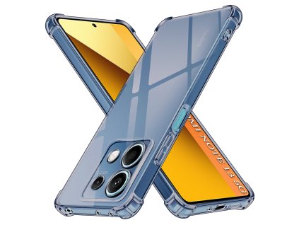 Techsuit - Shockproof Clear Silicone ochranný obal na Xiaomi Redmi Note 13 5G – dymovo čierny