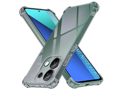 Techsuit - Shockproof Clear Silicone ochranný obal na Xiaomi Redmi Note 13 4G – dymovo čierny