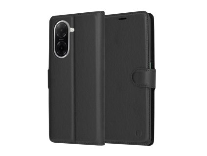 Techsuit - Leather Folio ochranný obal na Xiaomi Redmi A5 4G (Regional) - čierny