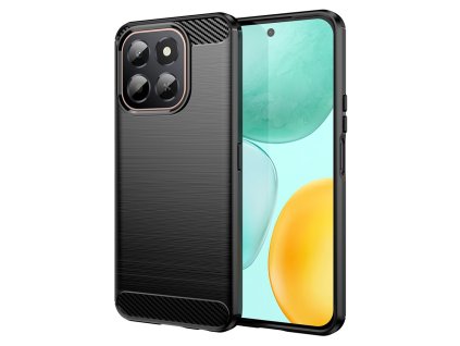 Techsuit – Carbon Silicone obal na Honor X6c – čierny