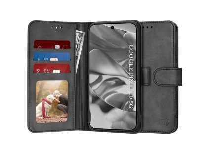 Techsuit – Diary Book knižkové puzdro na Google Pixel 10 / 10 Pro – čierne